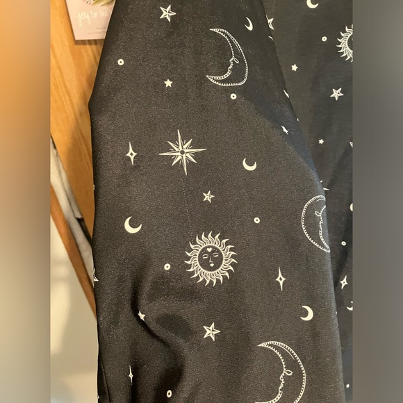 Skinny Dip London ASOS Celestial Sun and Moon tie strap black slip dress Size 6 - Picture 10 of 13